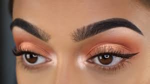 peach halo eye makeup tutorial