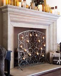 Fireplace Screens With Candle Holders