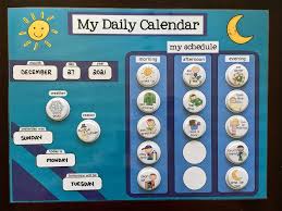 Daily Kids Magnet Calendar Schedule Activity Chore Chart Regular Or Personalized