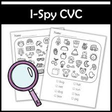 I Cvc Words Search And Hunt Cvc
