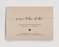 Interior Etsy Save The Date Rustic Boho Chic Wedding Save The Date