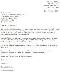 Hospital Social Worker Cover Letter Research Paper Example