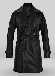 1970 S Leather Trench Coat