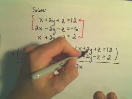 Equations Involving Three Variables