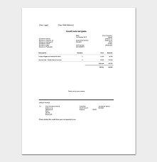 Sebagai contoh ada invoice tagihan dengan status outstanding sebesar 100,000. Credit Note Template 17 Samples For Word Excel Pdf Format