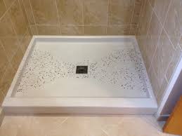 hand made concrete shower pan by f m