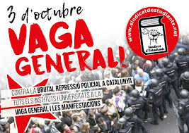 Image result for vaga general strike catalunya catalonia