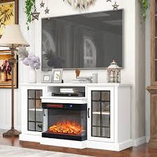 Electric Fireplace Led Log Fire Flame