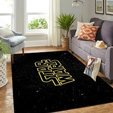 star wars logo rug custom size and