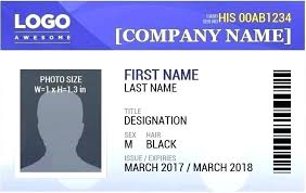 Professional Employee Id Card Template Employee Id Template
