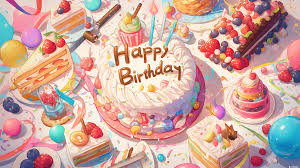 happy birthday cake hd wallpaper