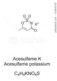 acesulfame potium chemical formula