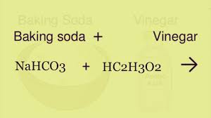 chemical reaction of baking soda and