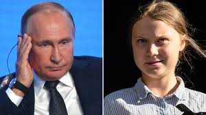 A young vladimir putin during judo training with fellow pupil vassily shestakov in st. Putin I M Not Excited By Poorly Informed Greta Thunberg World News Sky News