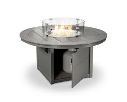 polywood round 48 fire pit table