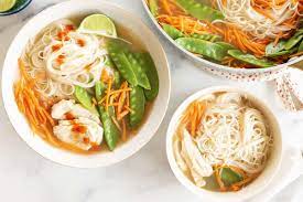quick rice noodle soup