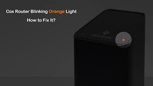 why is my wifi blinking orange