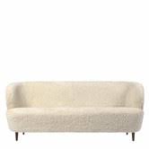 stay sofa sheepskin with wooden legs