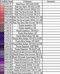 11 0 Delica Bead List By Color From Beadholden Designs On