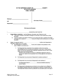 There are mainly two reasons of divorce in georgia that is fault and general. 2012 2021 Form Ga Petition For Divorce Fill Online Printable Fillable Blank Pdffiller