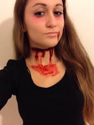 easy throat halloween makeup