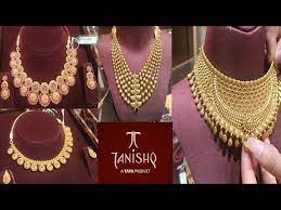tanishq latest gold necklace 2023 with