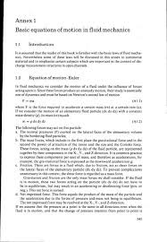 Annex 1 Basic Equations Of Motion In