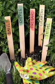 Homemade Paint Stick Garden Markers