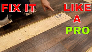 how to repair vinyl plank flooring