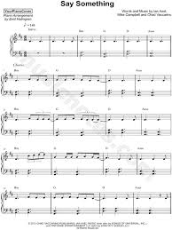 Clarinet sheet music cello music free piano sheet music music sheets saxophone piano songs music songs anna free printable sheet music notes for easy piano for beginners. Easy Piano Say Something Sheet Music Music Sheet Collection