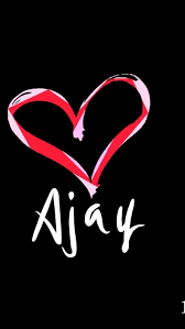 a name ajay heart hd phone wallpaper