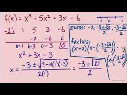 finding zeros and factors of polynomial