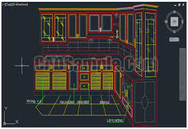 kitchen cupboard plans autocad drawing