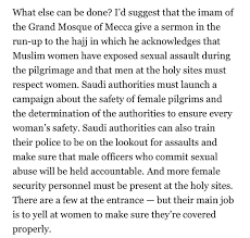 mona eltahawy on in my essay above i discussed what can that muslim women have exposed sexual assault during the pilgrimage and that men at the holy sites must respect women pic com nw5gsavxck