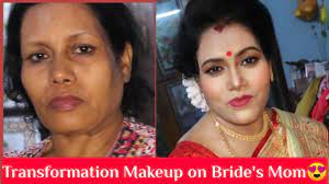 transformation makeup on bride s mom