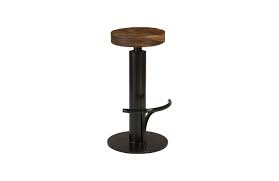 Free shipping on orders over $35. Black Iron Bar Stool Swivel Seat Chamcha Wood Natural