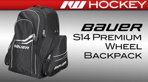 bauer s14 premium wheel hockey backpack