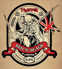 Logo wriststrap by alchemy of england. Iron Maiden And Robinsons Brewery Announce Trooper Red N Black Trooper