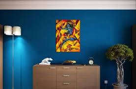 Multi Color Abstract Wall Painting