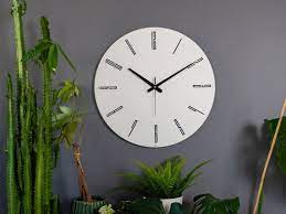 White Minimalist Wall Clock Large