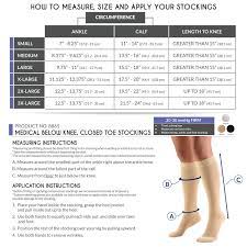 cal knee high compression stockings