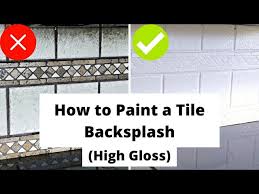 How To Paint A Tile Backsplash High