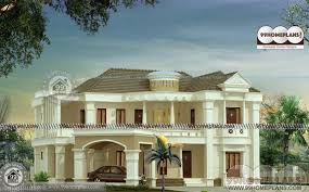 Indian Model House Plan Design with Grand Big Luxurious Home Elevation gambar png