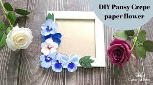 how to make paper flower photo frame