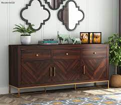 wooden storage cabinets and sideboards