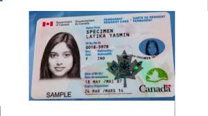 permanent resident card outside of canada