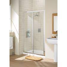 Lakes White Framed Sliding Shower Door