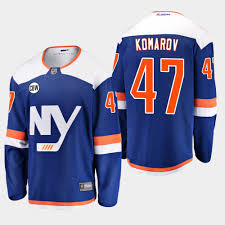 New York Islanders Leo Komarov 2019 Alternate Blue Breakaway