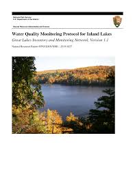Pdf Water Quality Monitoring Protocol For Inland Lakes