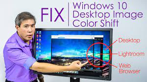 how to fix color shifting desktop image